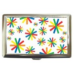 Celebrate Pattern Colorful Design Cigarette Money Case Front