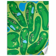 Golf Course Par Golf Course Green Canvas 18  X 24  by Ravend