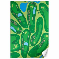 Golf Course Par Golf Course Green Canvas 24  X 36  by Ravend