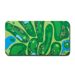 Golf Course Par Golf Course Green Medium Bar Mat by Ravend