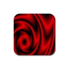 Background Red Color Swirl Rubber Coaster (square) by Ravend