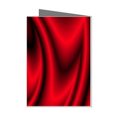 Background Red Color Swirl Mini Greeting Cards (pkg Of 8) by Ravend