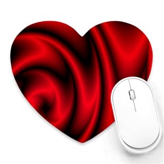 Background Red Color Swirl Heart Mousepad by Ravend