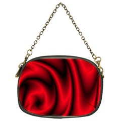 Background Red Color Swirl Chain Purse (two Sides) by Ravend