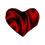 Background Red Color Swirl Standard 16  Premium Heart Shape Cushions Front