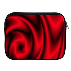 Background Red Color Swirl Apple Ipad 2/3/4 Zipper Cases by Ravend