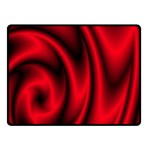 Background Red Color Swirl Two Sides Fleece Blanket (Small) 45 x34  Blanket Front