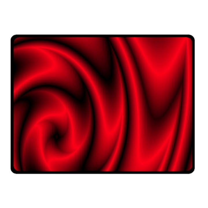 Background Red Color Swirl Two Sides Fleece Blanket (Small)