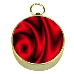 Background Red Color Swirl Gold Compasses by Ravend