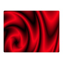 Background Red Color Swirl Two Sides Premium Plush Fleece Blanket (mini) by Ravend