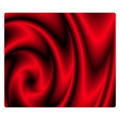 Background Red Color Swirl Two Sides Premium Plush Fleece Blanket (small) by Ravend