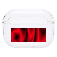 Background Red Color Swirl Hard Pc Airpods Pro Case by Ravend