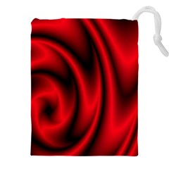 Background Red Color Swirl Drawstring Pouch (5xl) by Ravend