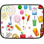 Summer Fair Food Goldfish Two Sides Fleece Blanket (Mini) 35 x27  Blanket Front