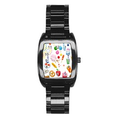 Summer Fair Food Goldfish Stainless Steel Barrel Watch by Ravend