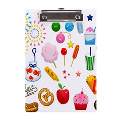 Summer Fair Food Goldfish A5 Acrylic Clipboard by Ravend