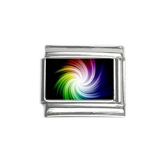 Rainbow Swirl Twirl Italian Charm (9mm) by Ravend