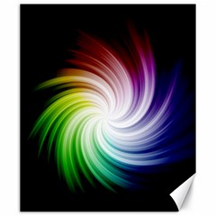 Rainbow Swirl Twirl Canvas 20  X 24 