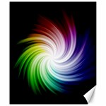 Rainbow Swirl Twirl Canvas 20  x 24  19.57 x23.15  Canvas - 1