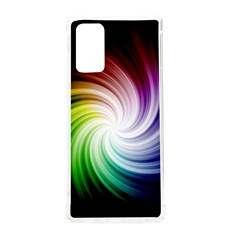 Rainbow Swirl Twirl Samsung Galaxy Note 20 Tpu Uv Case by Ravend