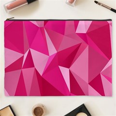 Pattern Halftone Geometric Cosmetic Bag (xxxl) by Ravend