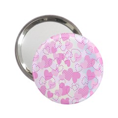 Valentine Background Hearts Bokeh 2.25  Handbag Mirrors