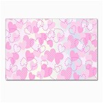 Valentine Background Hearts Bokeh Postcards 5  x 7  (Pkg of 10) Front