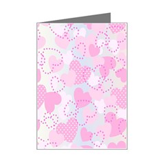 Valentine Background Hearts Bokeh Mini Greeting Card