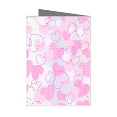 Valentine Background Hearts Bokeh Mini Greeting Cards (pkg Of 8) by Ravend