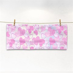 Valentine Background Hearts Bokeh Hand Towel