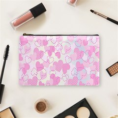 Valentine Background Hearts Bokeh Cosmetic Bag (Medium)