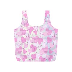 Valentine Background Hearts Bokeh Full Print Recycle Bag (S)