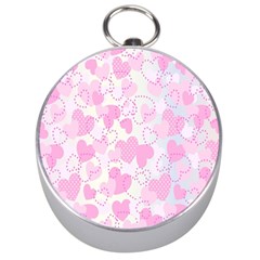 Valentine Background Hearts Bokeh Silver Compasses