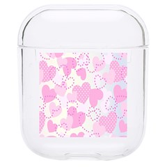 Valentine Background Hearts Bokeh Hard Pc Airpods 1/2 Case by Ravend