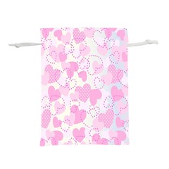 Valentine Background Hearts Bokeh Lightweight Drawstring Pouch (L)