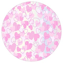 Valentine Background Hearts Bokeh Round Trivet