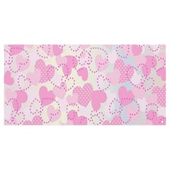 Valentine Background Hearts Bokeh Banner and Sign 8  x 4 