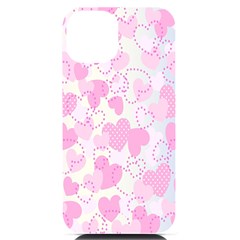 Valentine Background Hearts Bokeh Iphone 14 Black Uv Print Case by Ravend