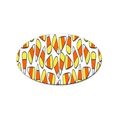 Candy Corn Halloween Candy Candies Sticker (oval) by Ravend