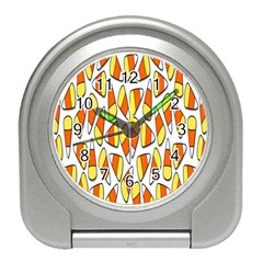 Candy Corn Halloween Candy Candies Travel Alarm Clock by Ravend