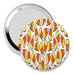 Candy Corn Halloween Candy Candies 3  Handbag Mirrors by Ravend