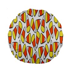 Candy Corn Halloween Candy Candies Standard 15  Premium Round Cushions by Ravend