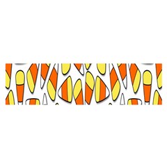 Candy Corn Halloween Candy Candies Oblong Satin Scarf (16  X 60 ) by Ravend