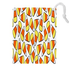 Candy Corn Halloween Candy Candies Drawstring Pouch (4xl) by Ravend