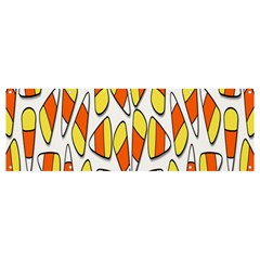 Candy Corn Halloween Candy Candies Banner And Sign 12  X 4  by Ravend