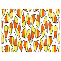 Candy Corn Halloween Candy Candies Premium Plush Fleece Blanket (extra Small) by Ravend