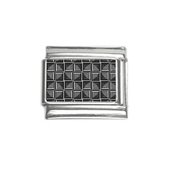 Pattern Op Art Black White Grey Italian Charm (9mm) by Ravend