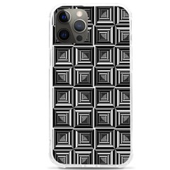 Pattern Op Art Black White Grey Iphone 12 Pro Max Tpu Uv Print Case by Ravend