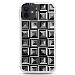 Pattern Op Art Black White Grey Iphone 12 Mini Tpu Uv Print Case	 by Ravend