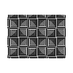 Pattern Op Art Black White Grey Premium Plush Fleece Blanket (mini) by Ravend